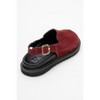 Laby - Burgundy Suede Leather Clogs (Women) | Forever & Always Shoes - 4 of 4