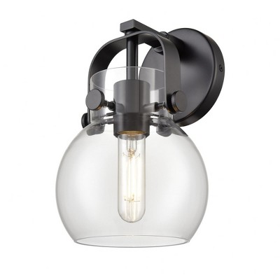 Pilaster II Sphere - 1 Light Wall Sconce In Industrial Style-9.75 Inches Tall and 6.5 Inches Wide