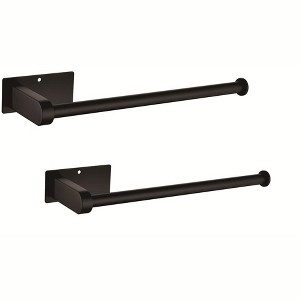 OUTSUPPLY 2 Pcs Bathroom Towel Holders, Paper Towels Rolls for Kitchen, Both Available in Adhesive and Screws - 1 of 4