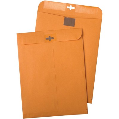 Quality Park Postage Saving Clasp Envelopes, 10 x 13 Inches, Kraft Brown, pk of 100