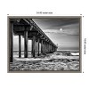 Amanti Art Full moon over Scripps Pier by Ann Collins Danita Delimont Canvas Wall Art Print Framed 24 x 18-in. - 4 of 4