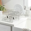 Space Saver Steel Dish Rack with Utensil Tray Matte Nickel - Brightroom™: Freestanding Expandable Dish Drying Rack - 2 of 3