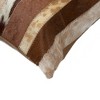 Natural Torino Madrid Neutral Cowhide Pillow | 2-Pack | 12"x20" - 2 of 4