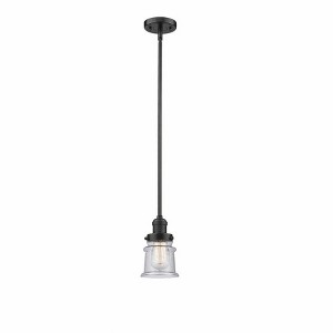 Canton - 1 Light Stem Hung Mini Pendant In Industrial Style-8.5 Inches Tall and 5.25 Inches Wide - 1 of 1