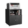 TIRAMISUBEST Home Office Printer Stand with Wheels - Black Mobile File Cabinet - 2 of 4