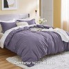 3 pieces Duvet Cover Soft Double Brushed Bedding Set for Kids & Adults Zipper Closure - 2 of 4