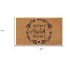 HomeRoots 17" X 29" Natural and Black Coir Home Sweet Home Outdoor Door Mat - 3 of 3