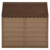 vidaXL Dog House Brown 100% PP (polypropylene) UV-resistant materials - 3 of 4