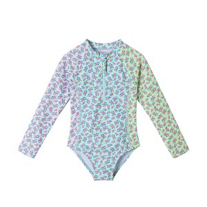 Andy & Evan  Toddler  Floral Print Rash Guard - 1 of 3