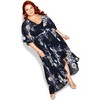 Women's Plus Size Sylvie Maxi Dress - navy | CITY CHIC - 2 of 4
