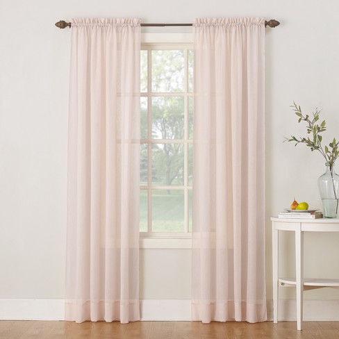 Erica Crushed Sheer Voile Rod Pocket Curtain Panel - No. 918 - image 1 of 3