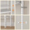 Over The Washer Dryer Storage Shelf, 5-Tier Adjustable Height Laundry Organizer, Laundry Room Storage Organizer, for Bathroom, Laundry Room - 3 of 4