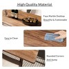 47" Minimalist MDF Dining Table, Metal Legs, Small Sized Dining Table, Computer Desk, Office Desk, Kitchen Table, for Home & Kitchen - Walnut - 4 of 4