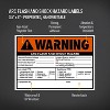 Avery Arc Flash/Shock Warning Labels, Waterproof, UV Resistant, Preprinted, Handwrite-Only, 3.5" x 5", 8 Warning Decal Labels - 2 of 4
