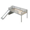 Twin size Loft Bed with Staircase, Safety Guardrails and Slide-ModernLuxe - image 4 of 4