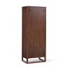 Teamson Home Hatteras Linen Cabinet with Drawers & 2 Rattan Inlay Doors with Adjustable Shelf - 3 of 4