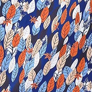 full printed leaves