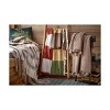 tagltd Warm Wishes Check Acrylic Decorative Throw for Sofa or Bed, Block Print with Tassels 50L x 60W in. - 2 of 2