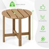 Tangkula 2PCS 18"Adirondack Side Table Weather Resistant HDPE Garden Patio - 3 of 4