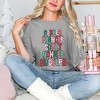 Simply Sage Market Women's Reindeer Stacked Short Sleeve Garment Dyed Tee - 2 of 4