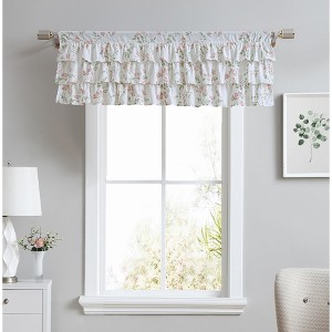 Laura Ashley Fawna Valance - 50X18 - Pastel Red - 1 of 3