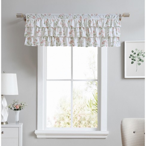 Laura Ashley Fawna Valance - 50X18 - Pastel Red - image 1 of 3