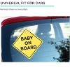 Belle Baby on Board Signs with Suction Cup for Cars, 2 Pack, Yellow - 2 of 4