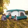 Tangkula 10-Person Camping Tent with Porch Large Family Cabin Tent w/ 2 Rooms 2 Doors - 2 of 4