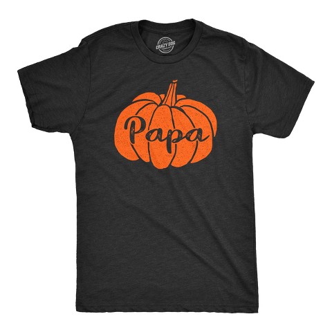 Мужские футболки Crazy Dog T-Shirts, Inc. Mens Papa Pumpkin T Shirt Funny Family Halloween Tee - Crazy Dog Men's T Shirt For Halloween Season Black XXL