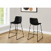 Monarch Specialties Office Chair Bar Height Standing Computer Desk Work Pu Leather Look Metal White Contemporary Modern - 4 of 4
