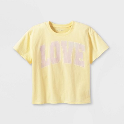 Girls' Boxy Short Sleeve Graphic T-Shirt - art class™ 