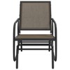 vidaXL Garden Glider Chairs 2 pcs Brown 24 in.x29.9 in.x34.3 in. Textilene&Steel - 4 of 4