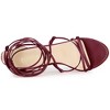 Allegra K Women's Strappy Straps Lace Up Stiletto Heel Sandals - 3 of 4