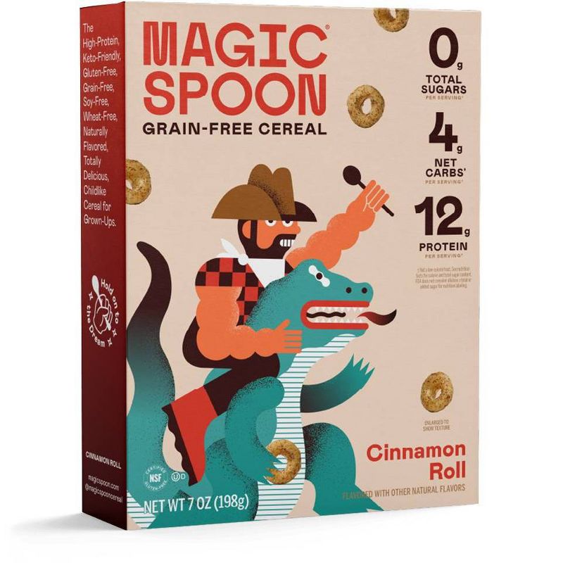 Magic Spoon Cinnamon Roll Keto and Grain-Free Cereal - 7oz, 1 of 9