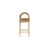 Meridian Furniture,Conrad Saddle Velvet Counter Stool - 3 of 4