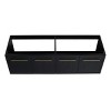 ChicFurnit Bathroom Storage Cabinets Wall Mounted Vanity With Soft Close Doors And Modern Design For Homes, Black, 59.1"*18.1"*22.4" - 2 of 4