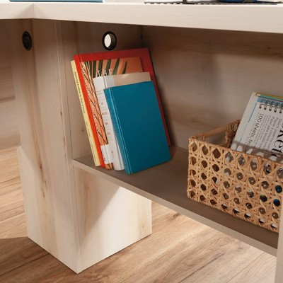 Pacific Maple L-Shaped Corner Writing Desk with Drawer and Filing Cabinet