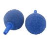 Unique Bargains Hydroponics Fish Tank Aquarium Blue Bubble Release Air Stones Ball 2 Pcs - 2 of 3