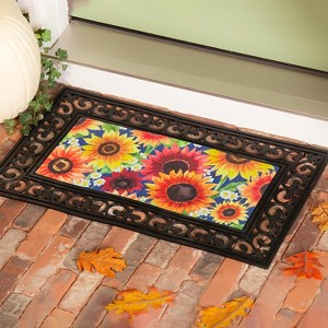 Multi-Color Fall Sunflowers Sassafras Switch Mat - 1 of 4