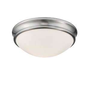 Millennium Lighting 1 - Light Flush Mount in  Brushed Nickel - 1 of 2