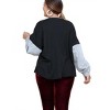 Women's Henley Color Block Top - umgee - 3 of 4