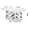 304 Stainless Steel Chimney Cap Cover - Adjustable Fireplace Flue Vent Top with Metal Strips, Screws & Gloves Included - 4 of 4