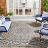 Courtyard CY8734 UV & Stain Resistant Non-Shedding Power Loomed Indoor/Outdoor Rugs - Safavieh - 2 of 4