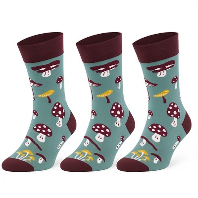 Funny Food Socks for Men and Women 3 Pairs Colorful Novelty Crew Socks Cotton Unisex Fit