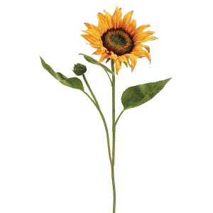 Allstate Floral Artificial Sunflower Floral Spray - 18" - Yellow and Orange - 1 of 4