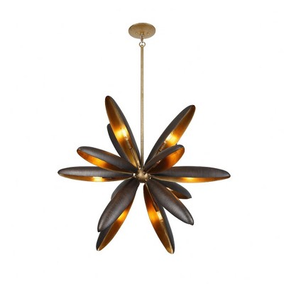 Centura Burnished Gold 14-Light Sputnik Chandelier