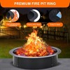 39 Inch Outdoor Inner Fire Pit Ring,Heat-Resistant Above/In-Ground Fire Pit - 3 of 4