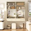 Aheaplus Wall-Mounted Closet Organizer with Magnetic Pegboard, Closet System with Drawer and Vanity Storage shelves - 2 of 4