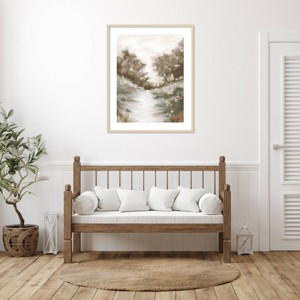 Amanti Art Peaceful Path by Eva Watts Wood Framed Wall Art Print - 1 of 4