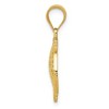 Black Bow Jewelry 14k Yellow Gold Filigree Fish Pendant, 17mm - 2 of 4